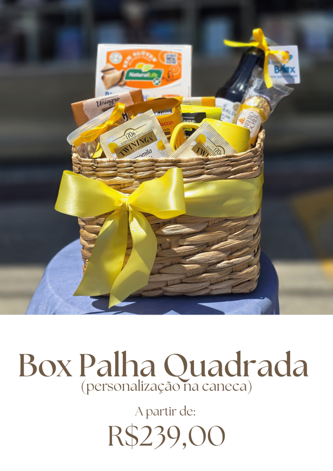Box Palha Quadrada